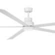 Harbor Breeze Cando 96-in Matte White with Matte White Blades Adjustable White LED Uncovered Outdoor Ceiling Fan With Light and Wall Control Included 5 -Blade