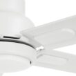 Harbor Breeze Cando 96-in Matte White with Matte White Blades Adjustable White LED Uncovered Outdoor Ceiling Fan With Light and Wall Control Included 5 -Blade