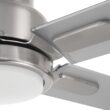 Harbor Breeze Cando 96-in Brushed Nickel with Matte Silver Blades Adjustable White LED Uncovered Outdoor Ceiling Fan With Light and Wall Control Included 5 -Blade