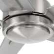 Harbor Breeze Cando 96-in Brushed Nickel with Matte Silver Blades Adjustable White LED Uncovered Outdoor Ceiling Fan With Light and Wall Control Included 5 -Blade
