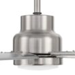 Harbor Breeze Cando 96-in Brushed Nickel with Matte Silver Blades Adjustable White LED Uncovered Outdoor Ceiling Fan With Light and Wall Control Included 5 -Blade