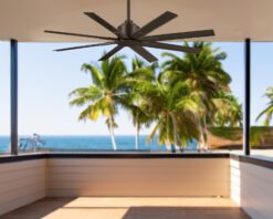 Minka Aire Xtreme H2O 52-in Oil Rubbed Bronze with Oil Rubbed Bronze Blades Uncovered Outdoor Ceiling Fan Without Light and Remote Control Included 8 -Blade