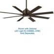 Minka Aire Xtreme H2O 52-in Oil Rubbed Bronze with Oil Rubbed Bronze Blades Uncovered Outdoor Ceiling Fan Without Light and Remote Control Included 8 -Blade