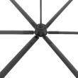 Breezary HVLS Oversized Industrial 120-in Matte Black with Black Aluminum Blades Ceiling Fan Without Light and Remote Control Included 6 -Blade