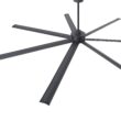 Breezary 9 ft HVLS Oversized Industrial 108-in Matte Black with Black Aluminum Blades Ceiling Fan Without Light and Remote Control Included 7 -Blade