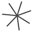 Breezary 9 ft HVLS Oversized Industrial 108-in Matte Black with Black Aluminum Blades Ceiling Fan Without Light and Remote Control Included 7 -Blade