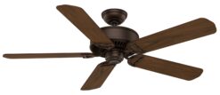 Casablanca Panama 54-in Brushed Cocoa with Distressed Walnut/Burnt Walnut Blades Ceiling Fan Light Kit Compatible and Remote Control Included 5 -Blade