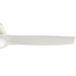 Casablanca Wisp 52-in Fresh White with Fresh White Blades LED Downrod or Flush Mount Ceiling Fan With Light and Remote Control Included 3 -Blade