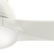 Casablanca Wisp 52-in Fresh White with Fresh White Blades LED Downrod or Flush Mount Ceiling Fan With Light and Remote Control Included 3 -Blade