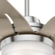 Casablanca Correne 56-in Brushed Nickel with Champagne Blades LED Ceiling Fan With Light and Remote Control Included 5 -Blade