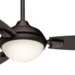 Casablanca Verse 44-in Maiden Bronze with Espresso/Maiden Bronze Plastic Blades LED Covered Outdoor Ceiling Fan With Light and Remote Control Included 3 -Blade