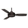 Casablanca Verse 44-in Maiden Bronze with Espresso/Maiden Bronze Plastic Blades LED Covered Outdoor Ceiling Fan With Light and Remote Control Included 3 -Blade