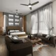 Casablanca Wisp 52-in Painted Pewter with Painted Pewter Blades LED Ceiling Fan With Light and Remote Control Included 3 -Blade