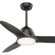 Casablanca Wisp 44-in Noble Bronze with Noble Bronze Blades LED Ceiling Fan With Light and Remote Control Included 3 -Blade