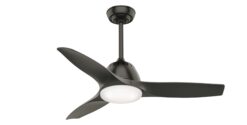 Casablanca Wisp 44-in Noble Bronze with Noble Bronze Blades LED Ceiling Fan With Light and Remote Control Included 3 -Blade