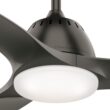 Casablanca Wisp 44-in Noble Bronze with Noble Bronze Blades LED Ceiling Fan With Light and Remote Control Included 3 -Blade