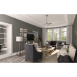 Casablanca Wisp 44-in Painted Pewter with Painted Pewter Blades LED Ceiling Fan With Light and Remote Control Included 3 -Blade