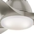 Casablanca Wisp 44-in Painted Pewter with Painted Pewter Blades LED Ceiling Fan With Light and Remote Control Included 3 -Blade