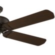 Casablanca Panama 54-in Brushed Cocoa with Walnut/Burnt Walnut Veneer Blades Ceiling Fan Light Kit Compatible and Wall Control Included 5 -Blade