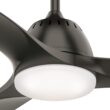 Casablanca Wisp 52-in Noble Bronze with Noble Bronze Blades LED Ceiling Fan With Light and Remote Control Included 3 -Blade