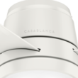 Casablanca Commodus 54-in Fresh White with Fresh White Blades LED Flush Mount Ceiling Fan With Light and Wall Control Included 3 -Blade