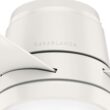 Casablanca Commodus 54-in Fresh White with Fresh White Blades LED Flush Mount Ceiling Fan With Light and Wall Control Included 3 -Blade