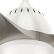 Casablanca Wisp 52-in Fresh White with Painted Pewter Blades LED Ceiling Fan With Light and Remote Control Included 3 -Blade
