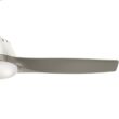 Casablanca Wisp 52-in Fresh White with Painted Pewter Blades LED Ceiling Fan With Light and Remote Control Included 3 -Blade