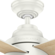 Casablanca Daphne 54-in Fresh White with Rustic Oak/Fresh White Blades LED Ceiling Fan With Light and Wall Control Included 4 -Blade