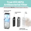 IMUNSEN Mtower 3 -Speed Black True HEPA Air Purifier (Covers: 1240-sq ft )