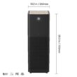 IMUNSEN Mtower 3 -Speed Black True HEPA Air Purifier (Covers: 1240-sq ft )