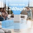 IMUNSEN Mtower 3 -Speed White True HEPA Air Purifier (Covers: 1240-sq ft )