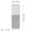 IMUNSEN Mtower 3 -Speed White True HEPA Air Purifier (Covers: 1240-sq ft )