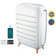 HOMEDICS Smart Wi-Fi Series with Air Quality Sensor 5 -Speed Ionic Smart Compatible White True HEPA and UV Air Purifier ENERGY STAR Certified (Covers: 553-sq ft )