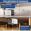 ALORAIR 70 -Pint Large Room Dehumidifier For Basements , Bathrooms , Crawlspaces , ENERGY STAR Certified White