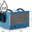 ALORAIR 113 -Pint Large Room Dehumidifier For Basements , Bathrooms , Crawlspaces , ENERGY STAR Certified Blue