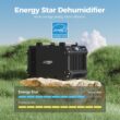 ALORAIR Galaxy 145 -Pint Large Room Dehumidifier For Basements , Bathrooms , Crawlspaces , ENERGY STAR Certified Black