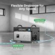 waykar CPG 130 -Pint Large Room Dehumidifier For Basements , Bathrooms , with Built-In Pump Black