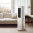 Hisense Tower Inverter 8000 BTU DOE 115-Volt Vented Medium Room Smart Portable Air Conditioner with Heater, Remote Included