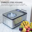 Whynter ICM-220SSY 2 Quart Capacity Automatic Compressor Ice Cream Maker and Yogurt Incubator with Stainless Steel Bowl