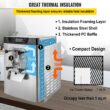 SVOPES Commercial Ice Cream Machine 1400W 20/5.3 Gph Hard Serve Ice Cream Maker with LED Display Screen Auto Shut-Off Timer One Flavors Perfect for Restaurants Snack bar Supermarkets