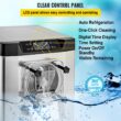 SVOPES Commercial Ice Cream Machine 1400W 20/5.3 Gph Hard Serve Ice Cream Maker with LED Display Screen Auto Shut-Off Timer One Flavors Perfect for Restaurants Snack bar Supermarkets
