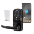 Lockly PGD628WMB Secure Pro Latch Matte Black Smart Wi-Fi and Bluetooth Touchscreen Keypad Electronic Handle Lock