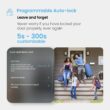 Lockly Secure Pro Latch Wi-Fi Smart Locks Satin Nickel Smart Wi-Fi and Bluetooth Touchscreen Keypad Electronic Handle Lock