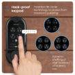 Lockly Vision Video Doorbell Smart Locks Matte Black Smart Wi-Fi and Bluetooth Touchscreen Keypad Electronic Deadbolt Lock