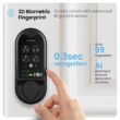 Lockly Vision Video Doorbell Smart Locks Matte Black Smart Wi-Fi and Bluetooth Touchscreen Keypad Electronic Deadbolt Lock