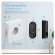 Lockly Vision Video Doorbell Smart Locks Matte Black Smart Wi-Fi and Bluetooth Touchscreen Keypad Electronic Deadbolt Lock