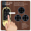 Lockly Vision Video Doorbell Smart Locks Brushed Gold Smart Wi-Fi and Bluetooth Touchscreen Keypad Electronic Deadbolt Lock