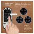 Lockly Vision Video Doorbell Smart Locks Satin Nickel Smart Wi-Fi and Bluetooth Touchscreen Keypad Electronic Deadbolt Lock
