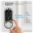 Lockly Vision Video Doorbell Smart Locks Satin Nickel Smart Wi-Fi and Bluetooth Touchscreen Keypad Electronic Deadbolt Lock